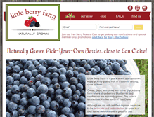 Tablet Screenshot of littleberryfarmec.com